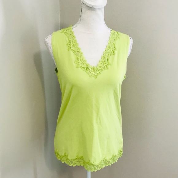 Coldwater Creek Tops - Coldwater Creek Lace Trim Tank